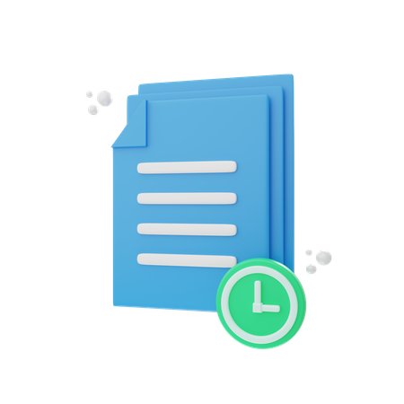 File Timer  3D Icon