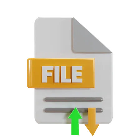 File Transfer  3D Icon
