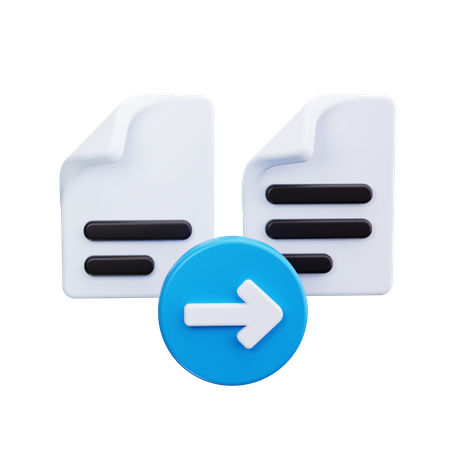 ファイル転送  3D Icon