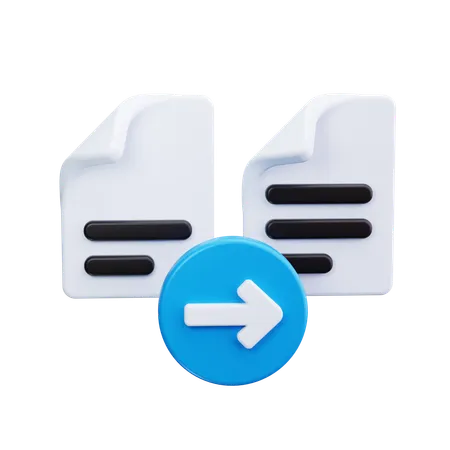 ファイル転送  3D Icon