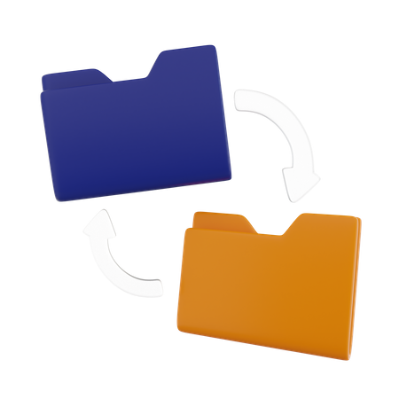 File Transfer  3D Icon