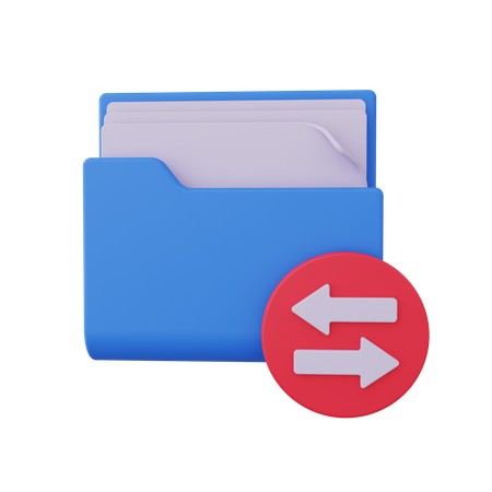 File Transfer  3D Icon