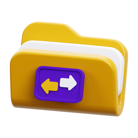 File Transfer  3D Icon