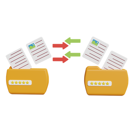 File Transfer  3D Icon