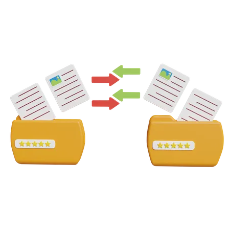 File Transfer  3D Icon