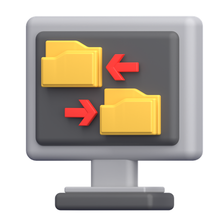 File Transfer  3D Icon