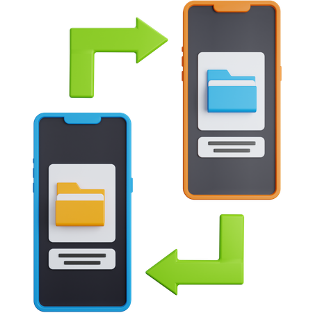 File Transfer  3D Icon