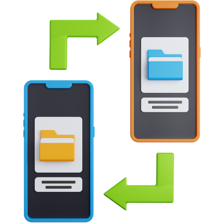 File Transfer  3D Icon