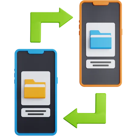 File Transfer  3D Icon