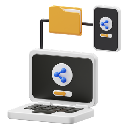 File Transfer  3D Icon