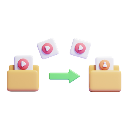 File Transfer  3D Icon