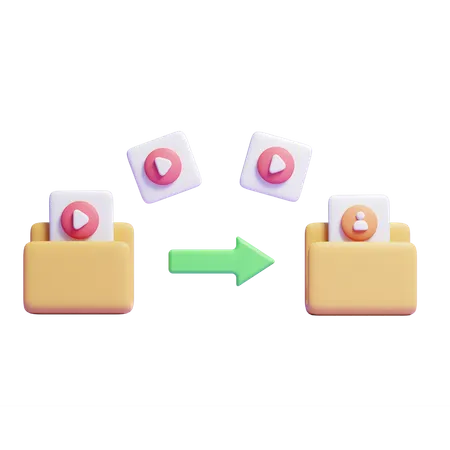 File Transfer  3D Icon