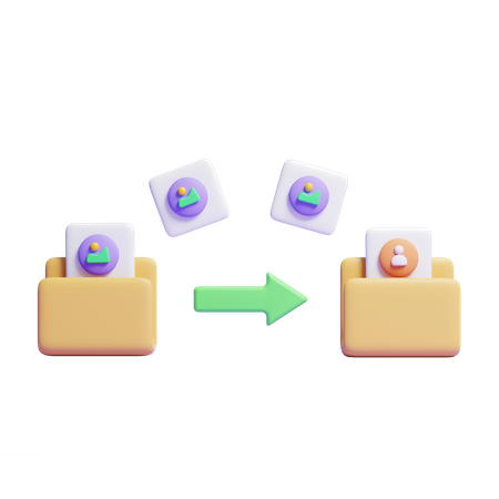 File Transfer  3D Icon