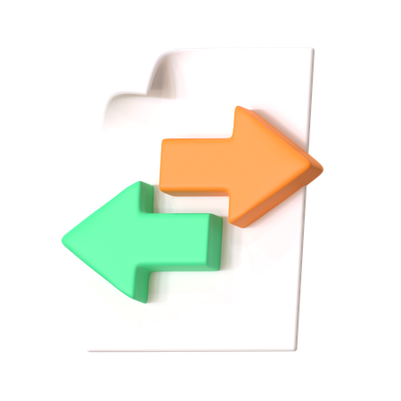 File Transfer  3D Icon