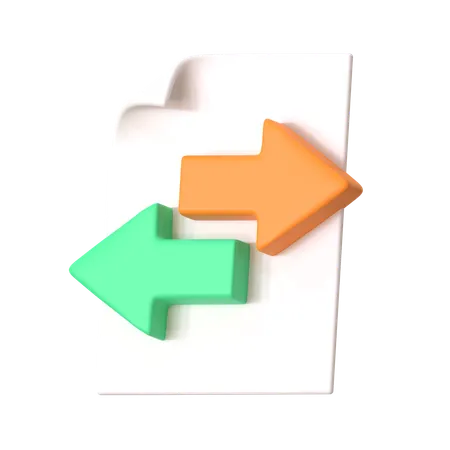 File Transfer  3D Icon