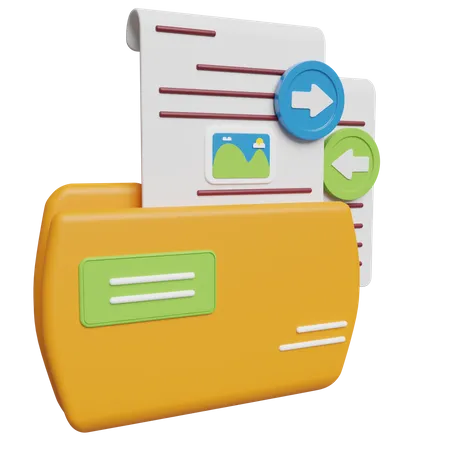 File Transfer  3D Icon