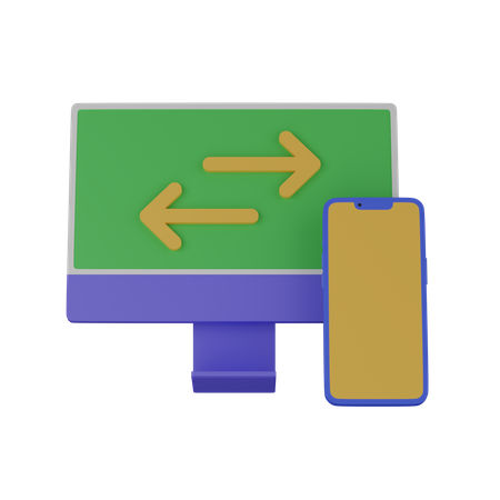 File transfer  3D Icon