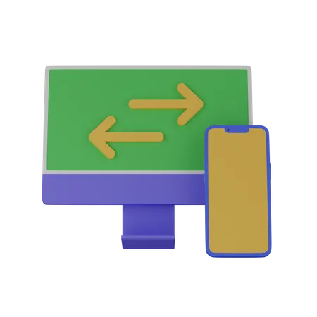 File transfer  3D Icon