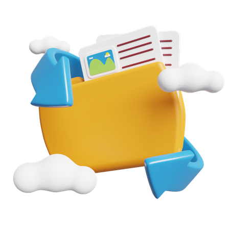 File Transfer  3D Icon