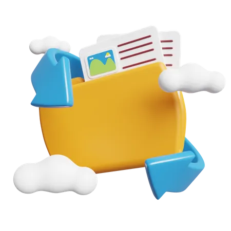 File Transfer  3D Icon