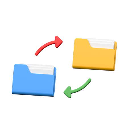 File Transfer  3D Icon