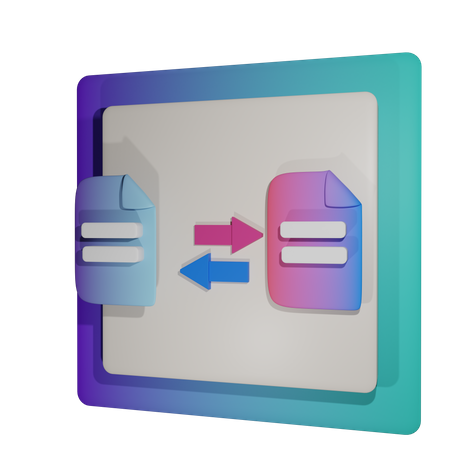 File Transfer  3D Icon
