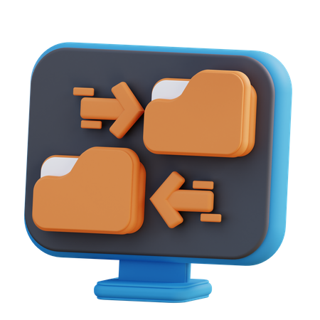 File Transfer  3D Icon