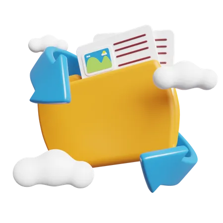 File Transfer 3D Icon