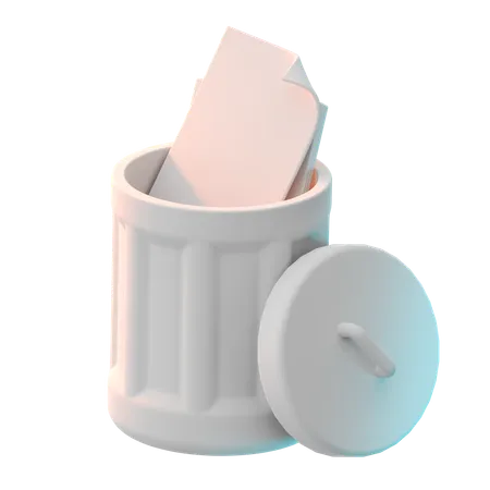 File trash  3D Icon