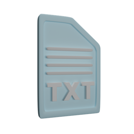 File Txt  3D Icon