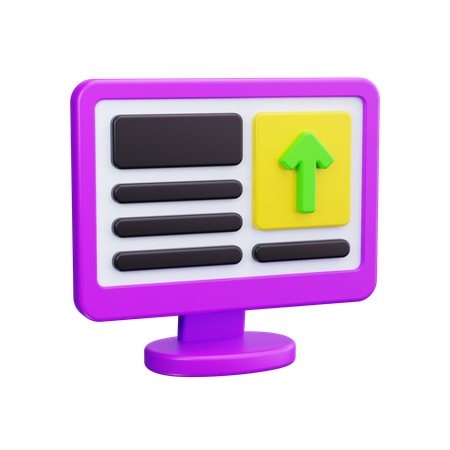 ファイルのアップロード  3D Icon