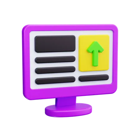 ファイルのアップロード  3D Icon