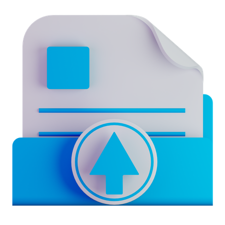 File Upload  3D Icon