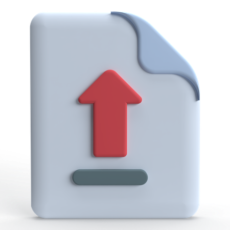 File Upload  3D Icon