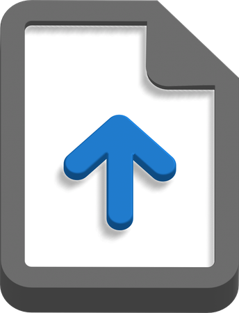 File upload  3D Icon