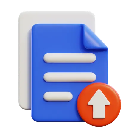 File Upload  3D Icon