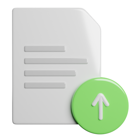 File Upload  3D Icon