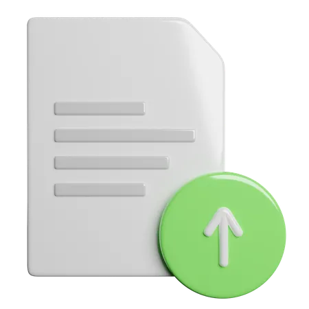 File Upload  3D Icon