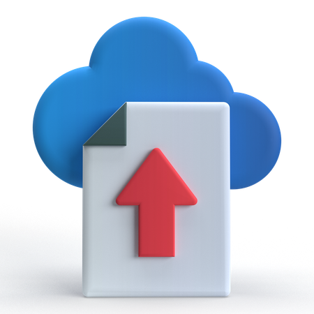 File Upload  3D Icon