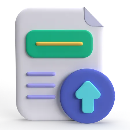 File Upload  3D Icon