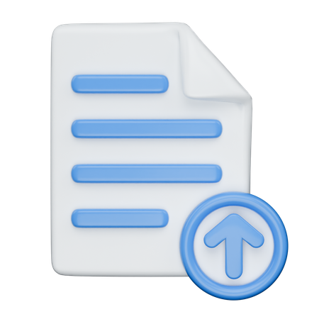 File Upload  3D Icon