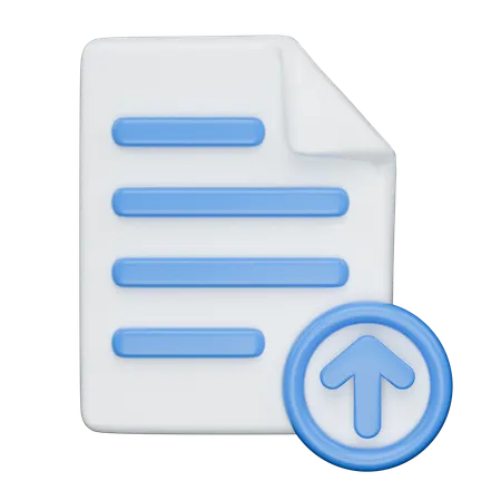 File Upload  3D Icon