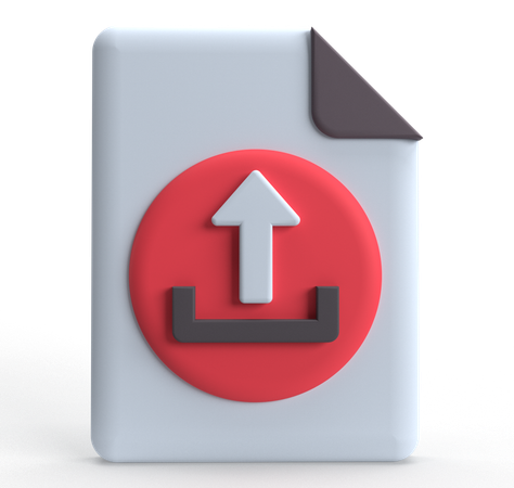 File Upload  3D Icon