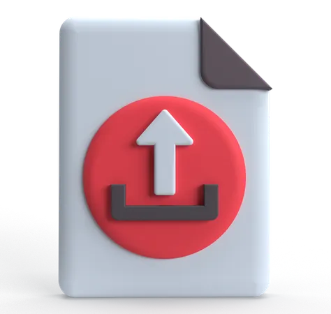 File Upload  3D Icon