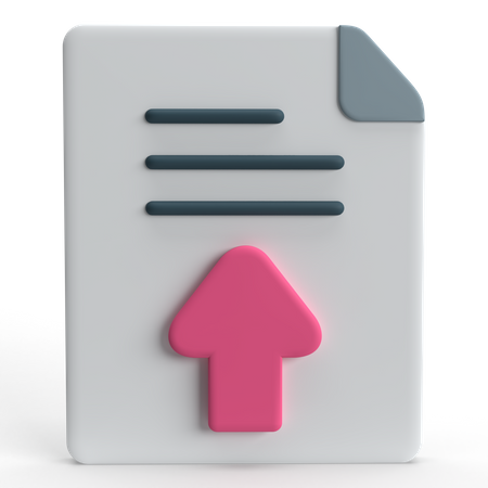 File Upload  3D Icon