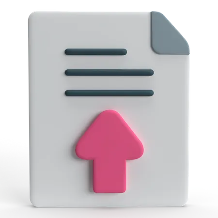 File Upload  3D Icon