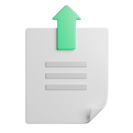 File Upload  3D Icon