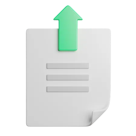 File Upload  3D Icon