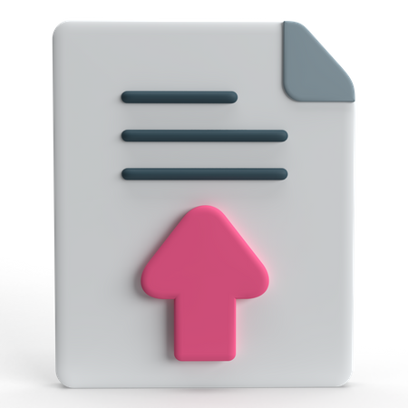 File Upload  3D Icon