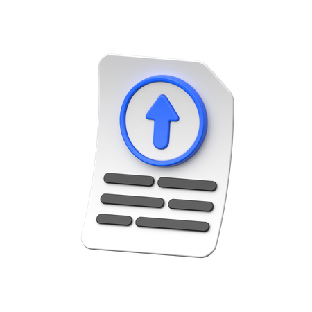 FIle Upload  3D Icon